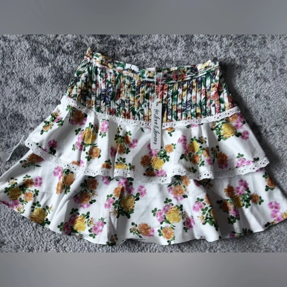 NWT For Love and Lemons Rosalyn skirt set Size: Medium - Picture 10 of 10